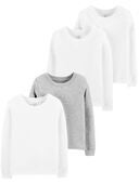 Multi - Kid 4-Pack Cotton Undershirts, Selected