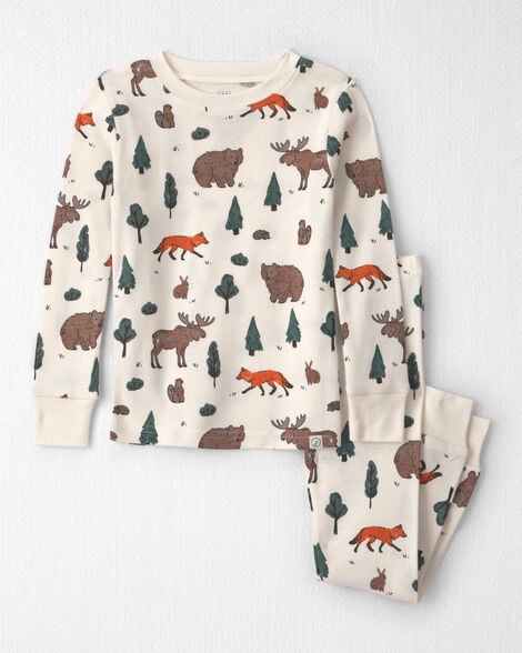 Toddler 2-Piece Organic Cotton Pajamas in Woodland Creatures