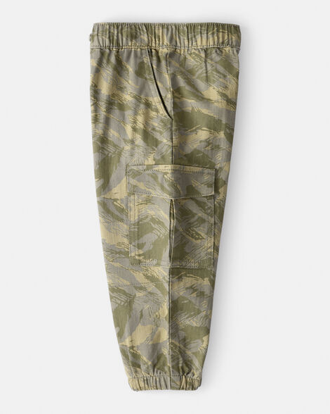 Product image 3 of Toddler Boy Cotton Camo Fashion Cargo Pants - Green