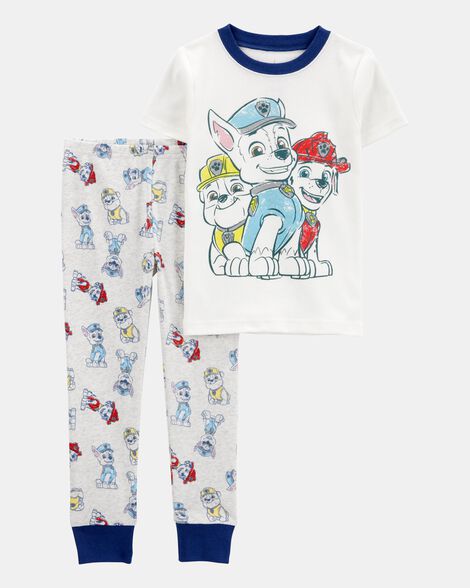 toddler paw patrol snug fit cotton 2-piece pajamas