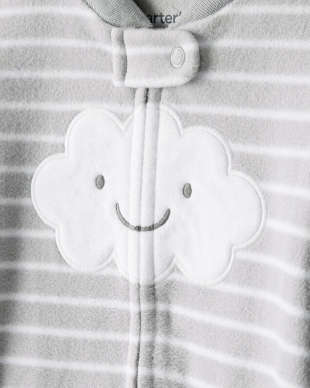 Product image 2 of Baby Cloud Print Loose Fit Sleep & Play Pajamas - Grey