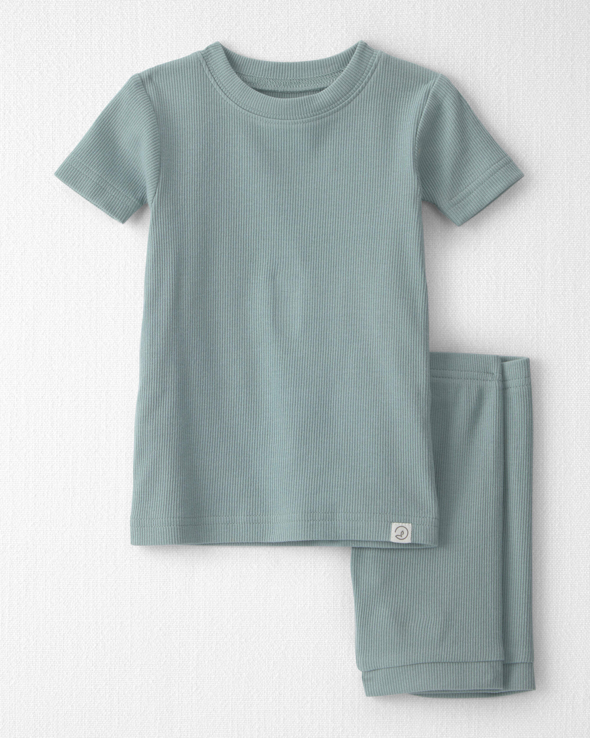Little Planet Baby 2-Piece Organic Cotton Ribbed Pajamas 12M Green 18$