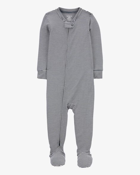  Product image 1 of Baby 1-Piece Striped PurelySoft Footie Pajamas