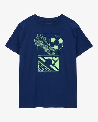Product image 1 of Kid Soccer Short-Sleeve Graphic Tee - Navy