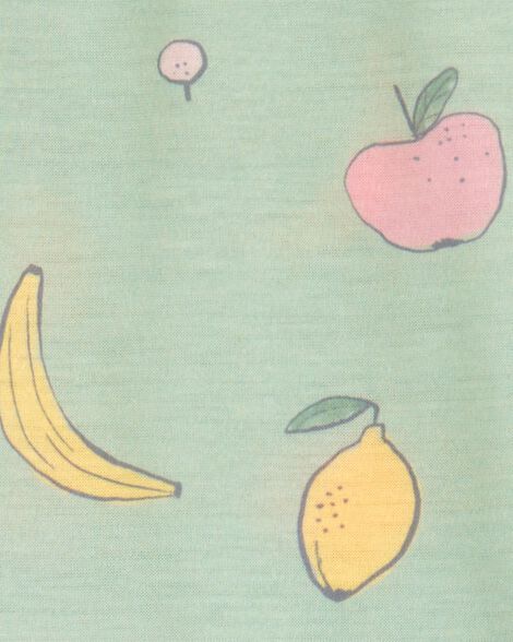  Product image 2 of Girls Fruit Loose Fit 2-Piece Pajamas - Green