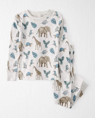 Product image 1 of Toddler Safari Print Organic Cotton 2-Piece Pajamas