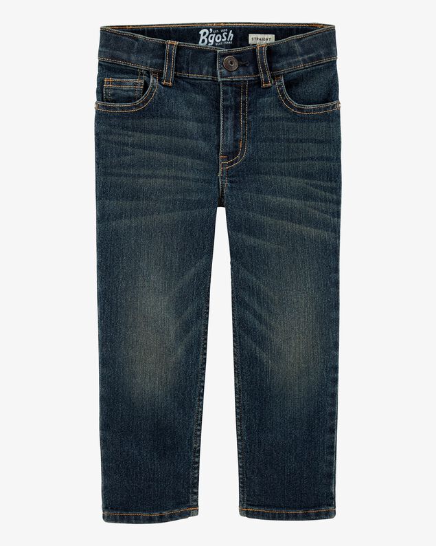 Product image 1 of Toddler Faded Dark Wash Straight-Leg Jeans