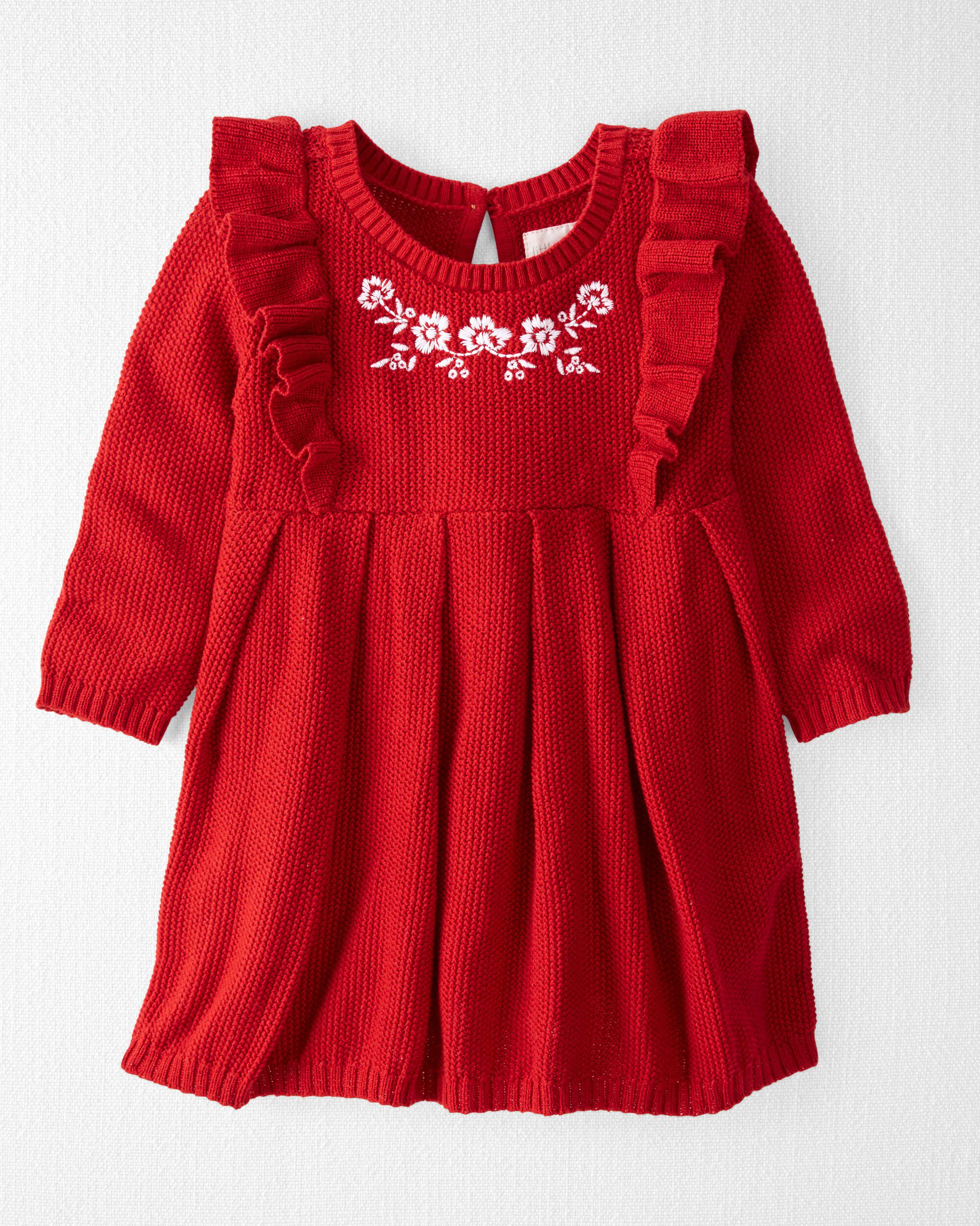 carter's star holiday skirt dress
