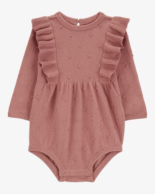 Product image 1 of Baby Long-Sleeve Flutter Bodysuit
