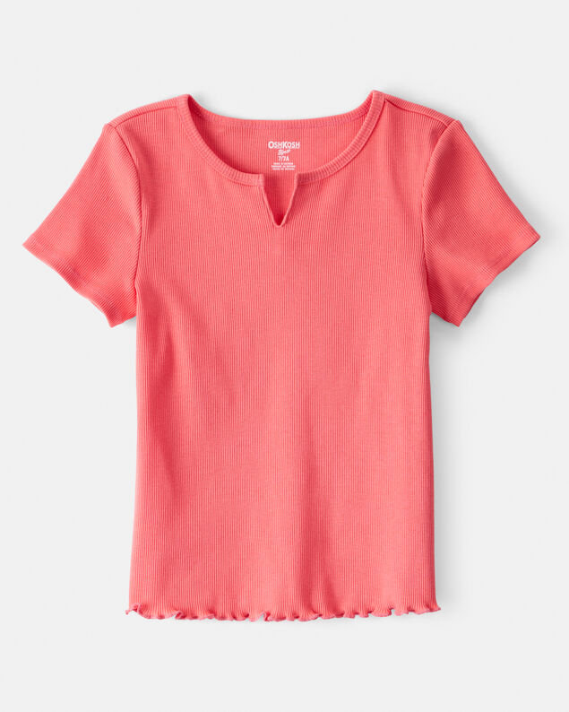 Product image 1 of Girls Cotton Short-Sleeve Top - Orange