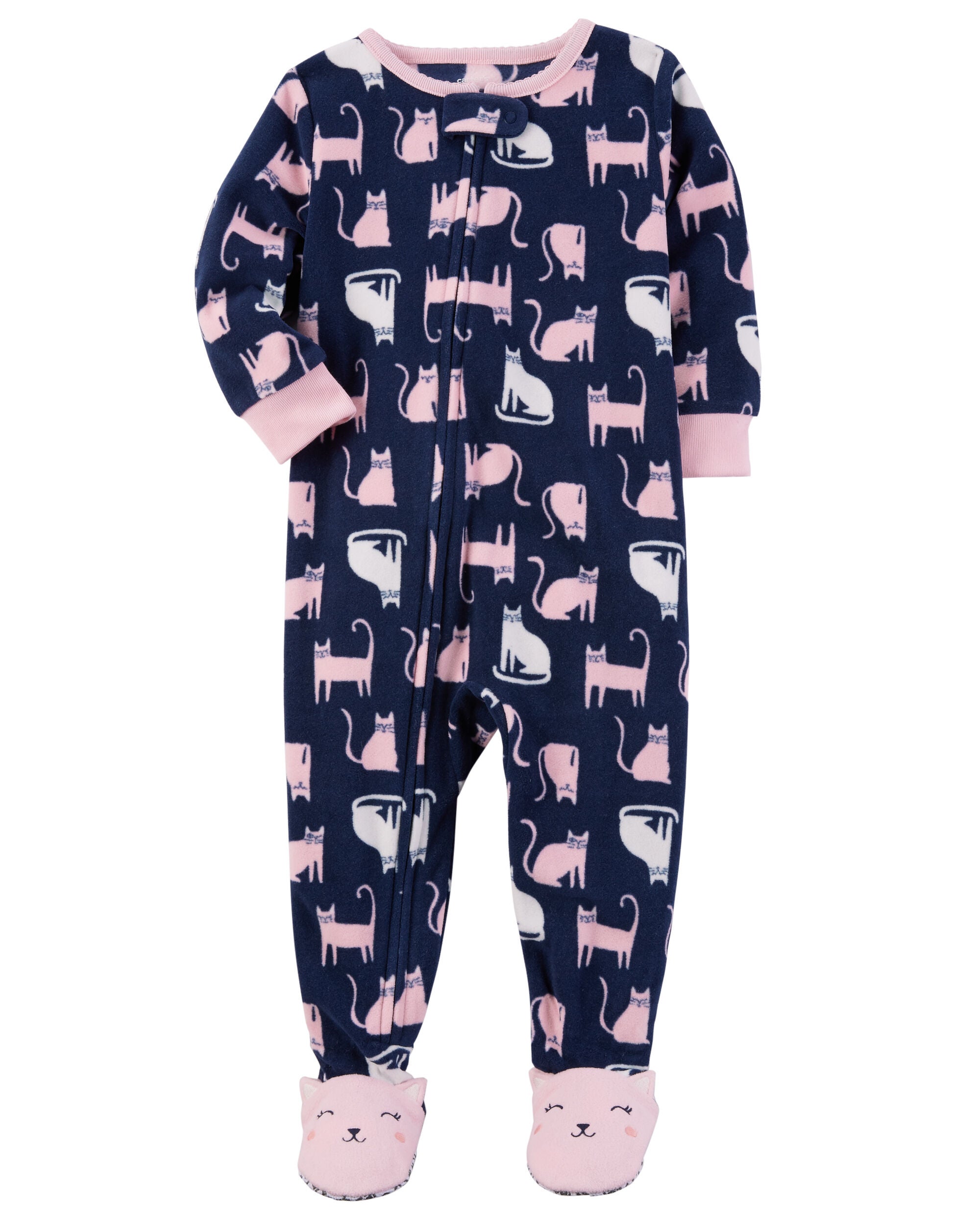 carters one piece fleece pajamas