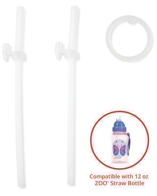 Product image 1 of Zoo Straw Bottle (12 oz) Extra Straws - 2-Pack