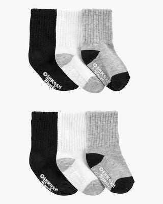Product image 1 of Baby 6-Pack Basic Crew Socks
