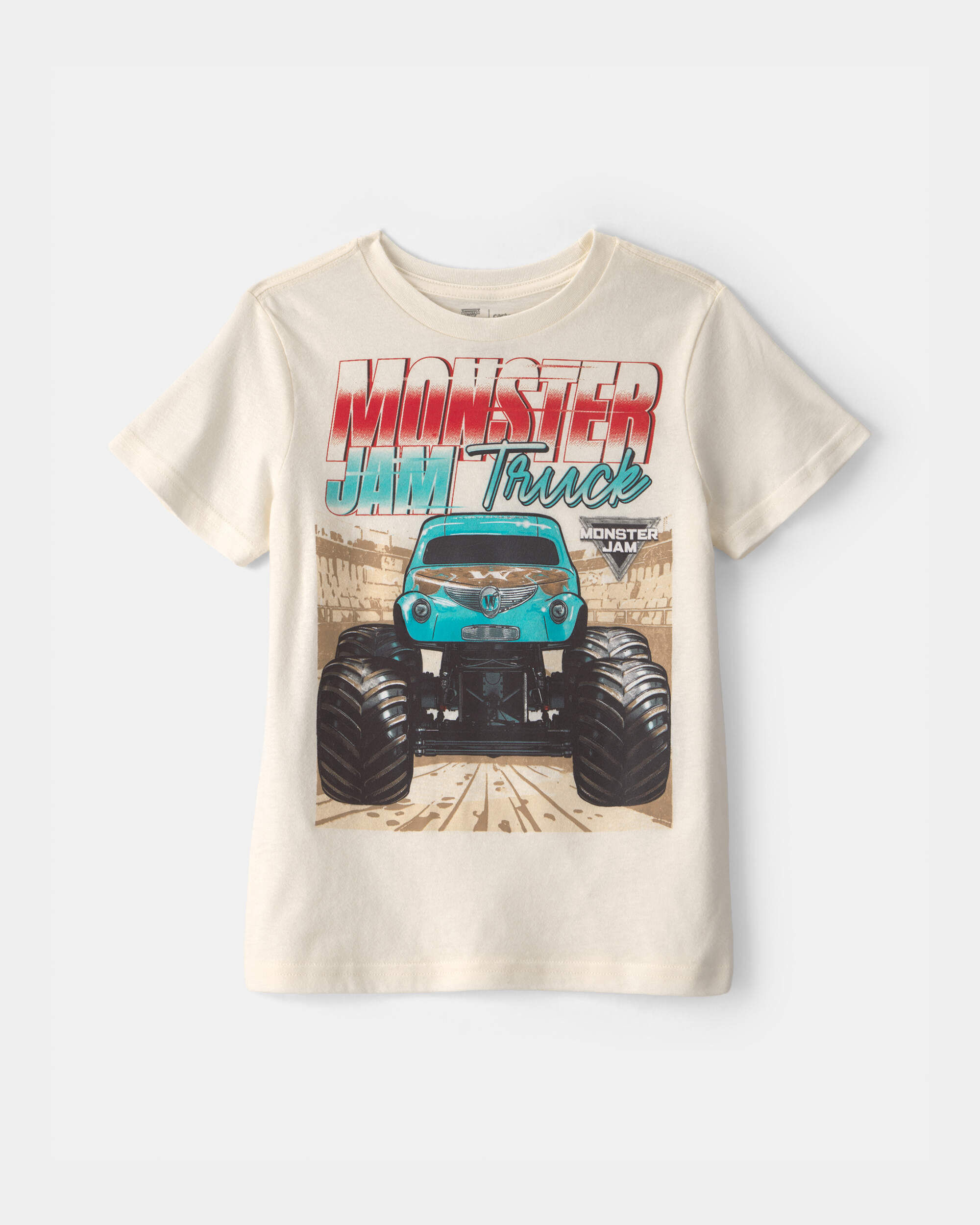 Carters boys monster truck graphic tee 10 Cream 7$