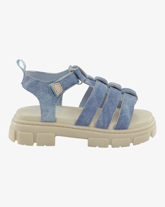 Product image 2 of Toddler Girl Strappy Denim Sandals - Blue