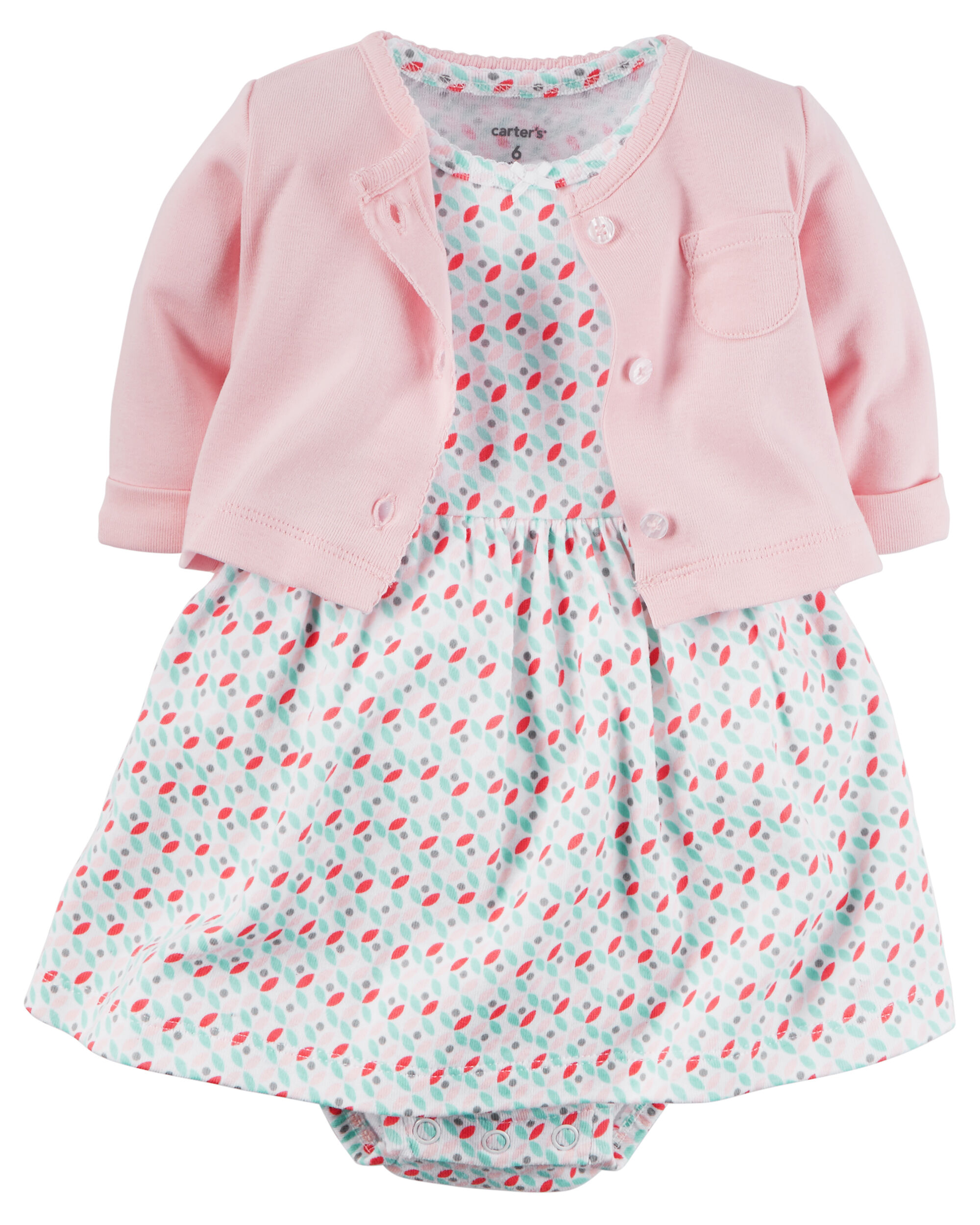 baby dress with cardigan