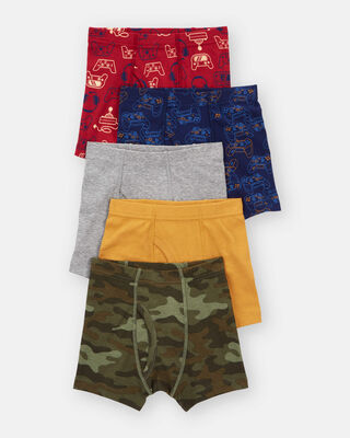 Product image 2 of Toddler 5-Pack Boxer Briefs Underwear