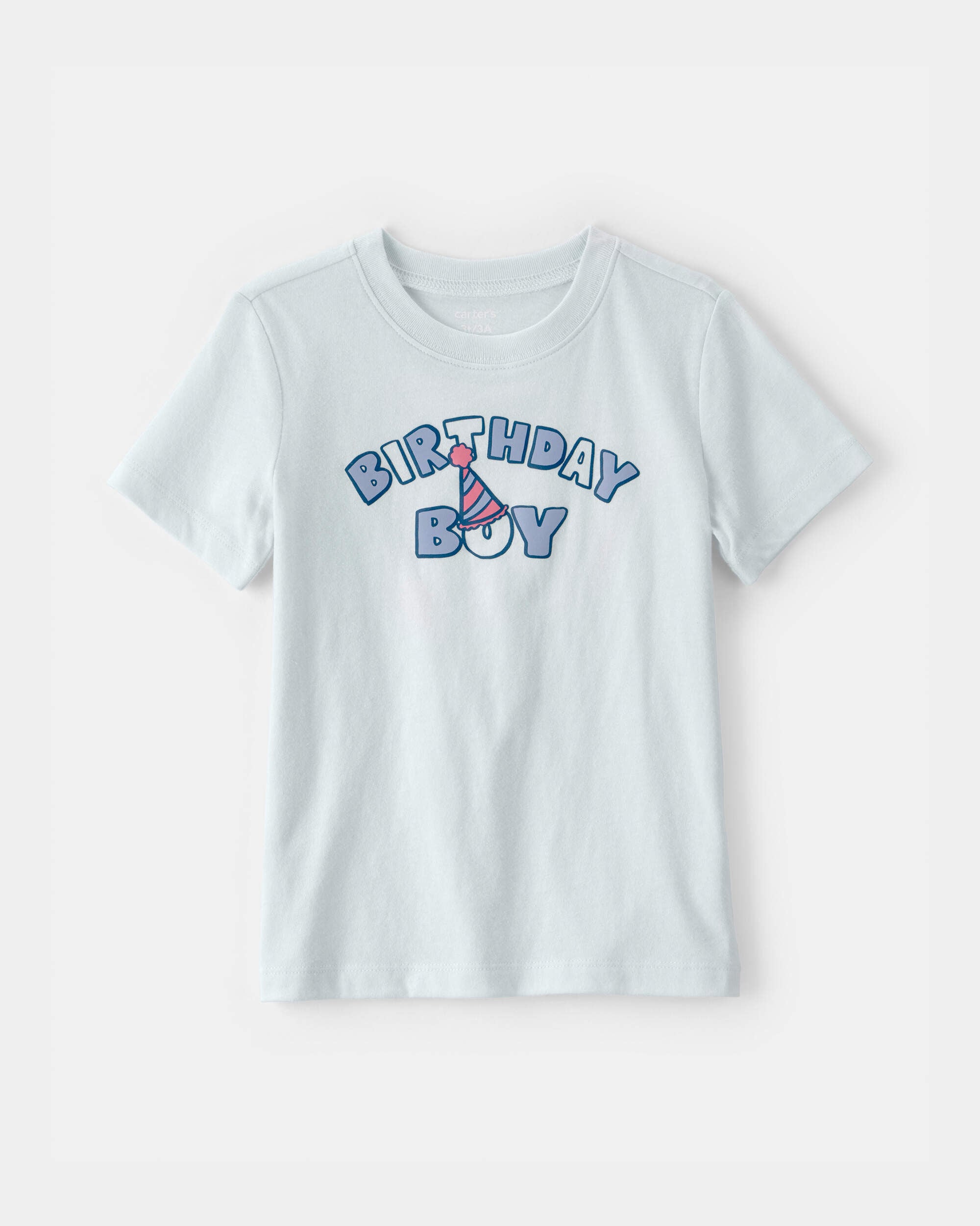 Carters toddler boy birthday boy graphic tee 2T Blue 5$