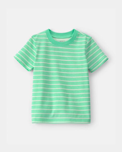 toddler striped tee - green
