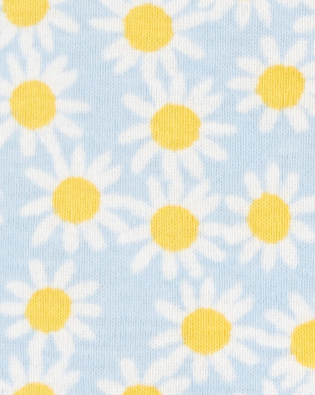 Product image 2 of Toddler Daisy Floral Snug Fit Cotton 1-Piece Pajamas - Blue
