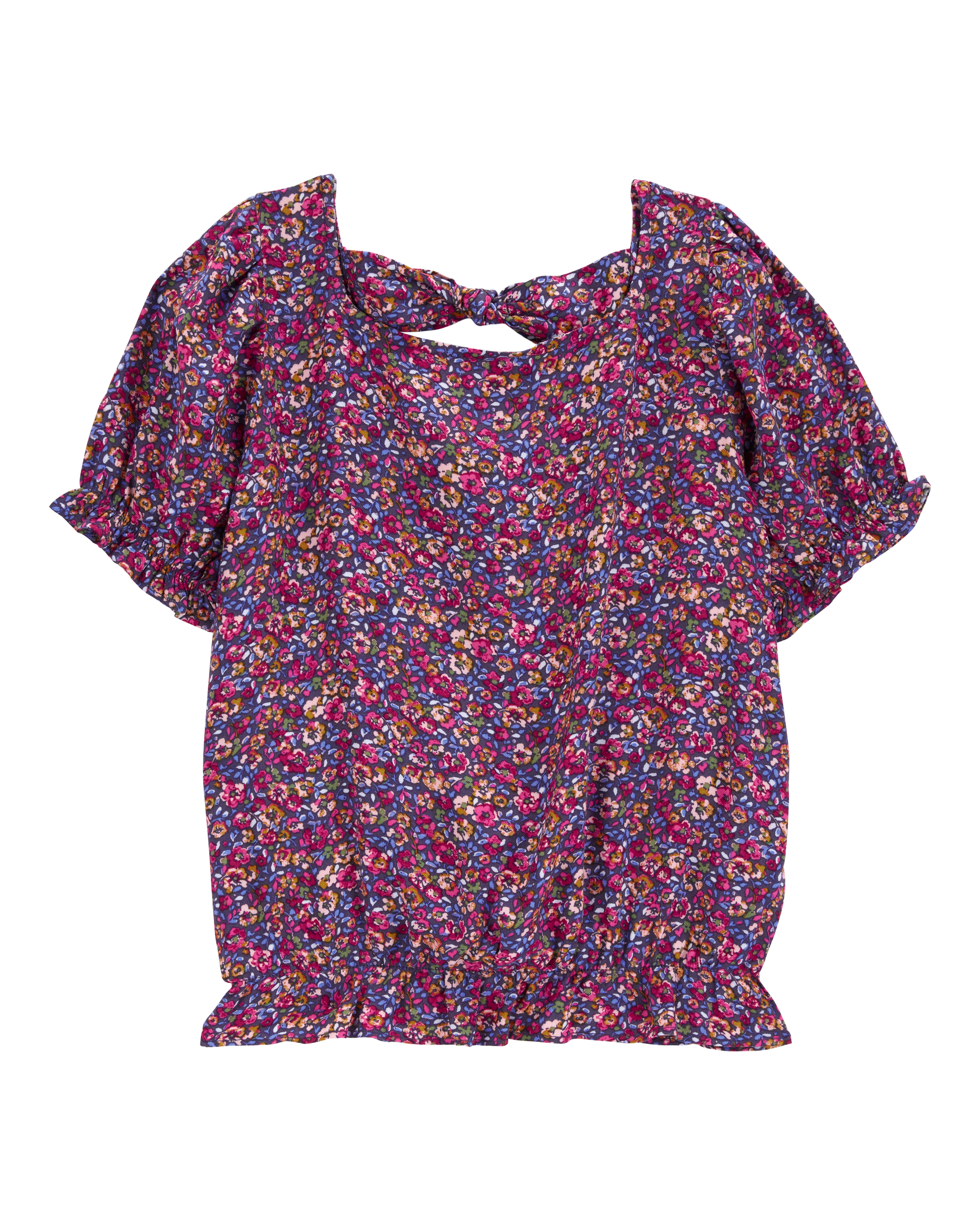 Kid Floral Viscose Top