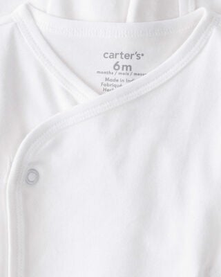 Product image 2 of Baby 4-Pack Long-Sleeve Side-Snap Tees - White