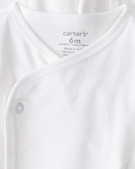  Product image 2 of Baby 4-Pack Long-Sleeve Side-Snap Tees - White