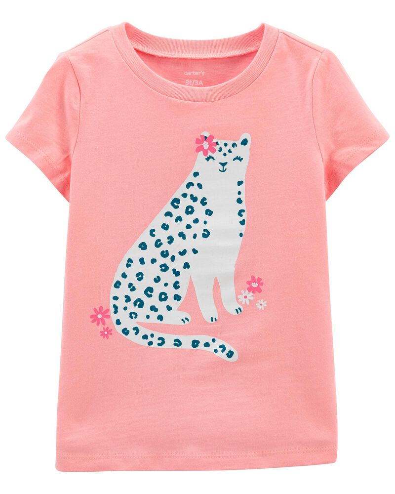 Peach Toddler Leopard Jersey Tee | carters.com