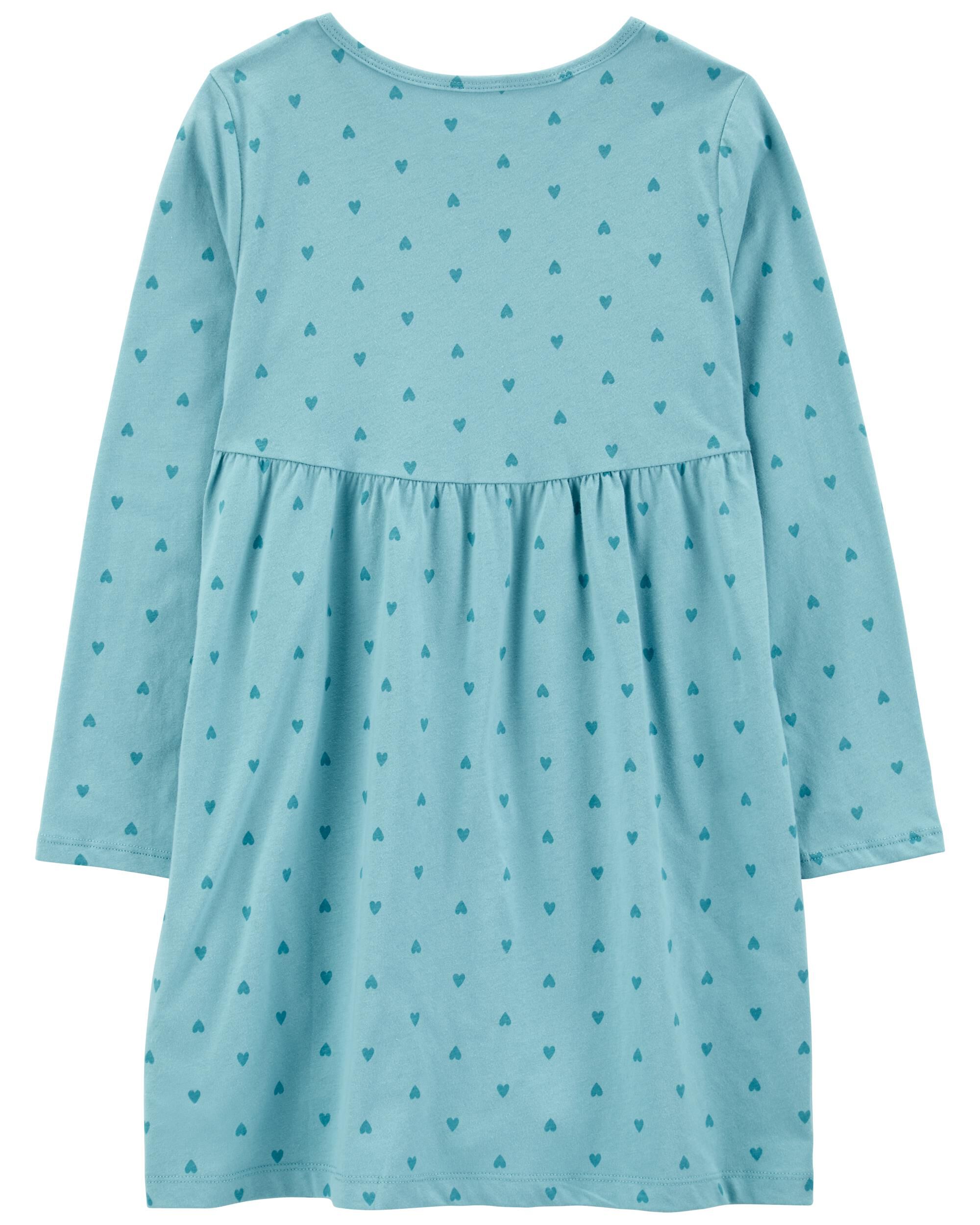 Kid Heart Long Sleeve Jersey Dress