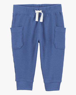 Product image 2 of Baby 2-Piece Short-Sleeve Bodysuit Pant Set - Blue