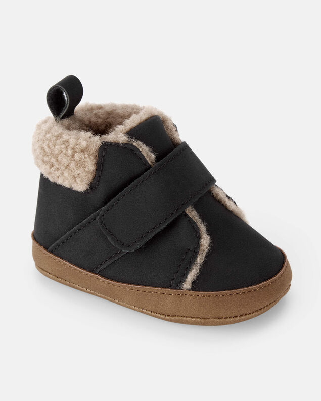 Product image 1 of Baby Boy Sherpa Boots - Black/Brown