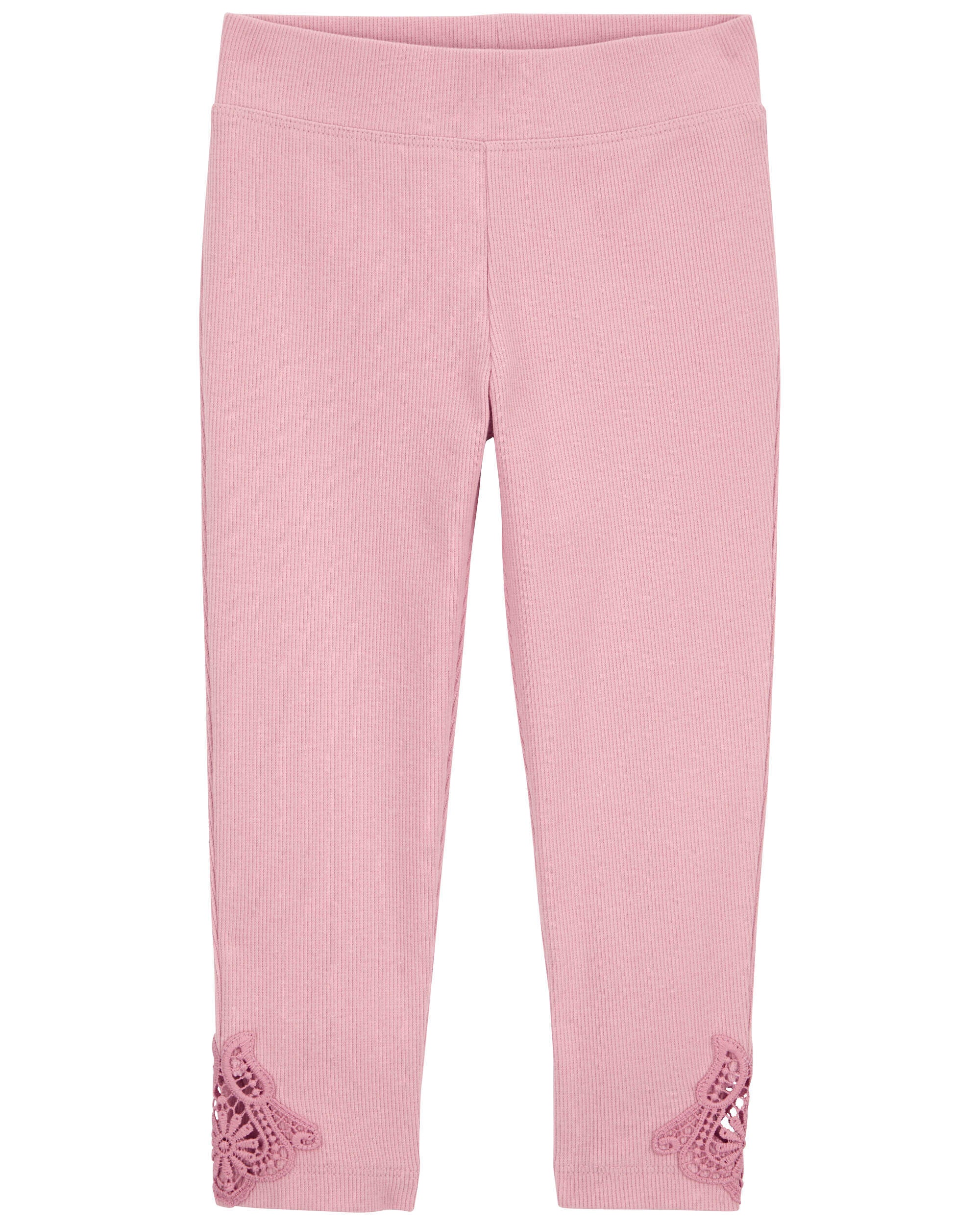 Toddler Lace Detail Ribbed Leggings