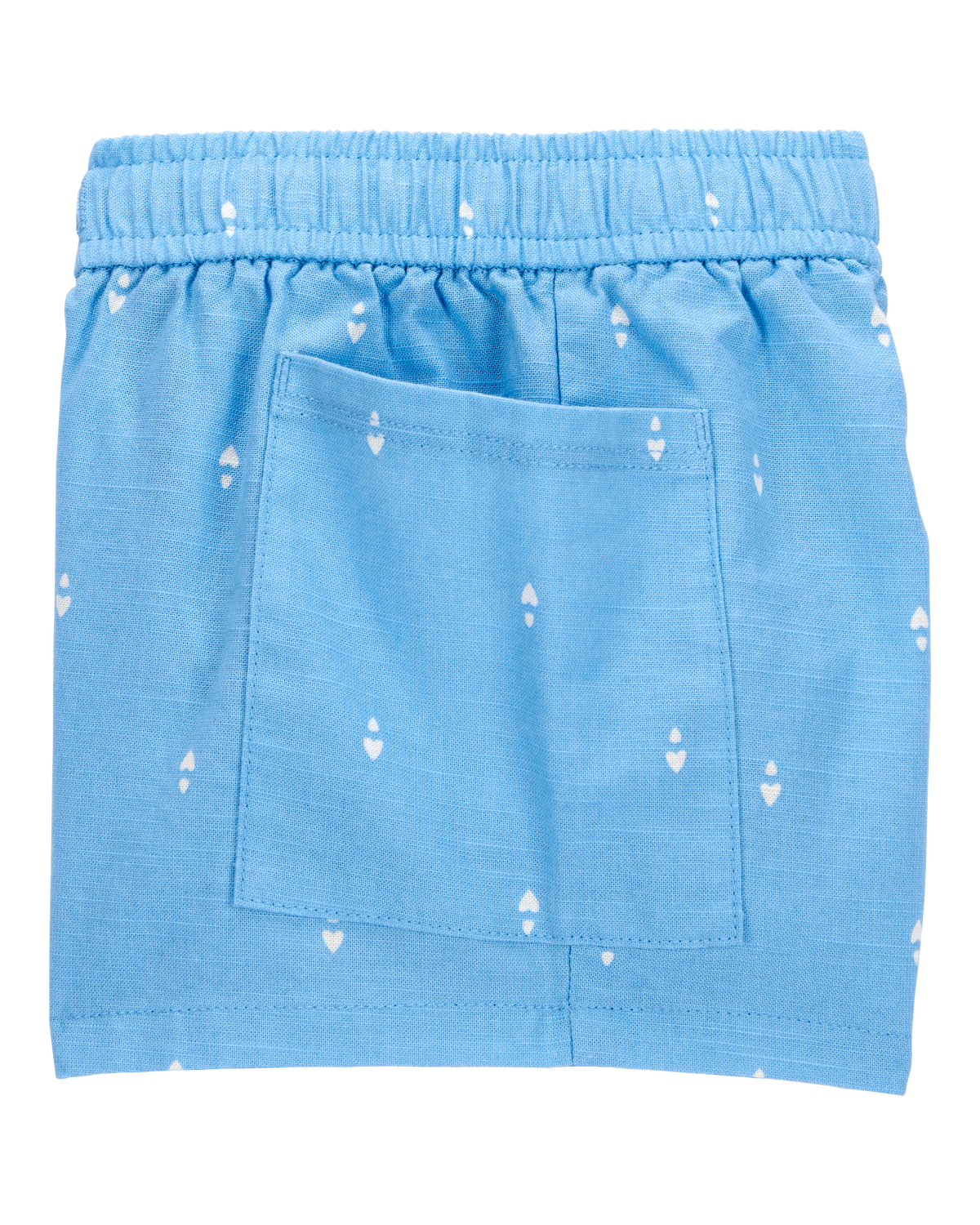 Toddler Heart Drop Print Drawstring Shorts - Blue - OshKosh