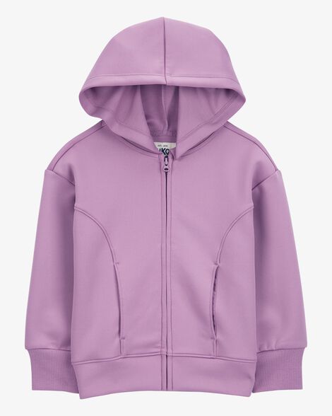  Product image 1 of Toddler Stretch Tech Zip-Up Hooded Jacket - Purple