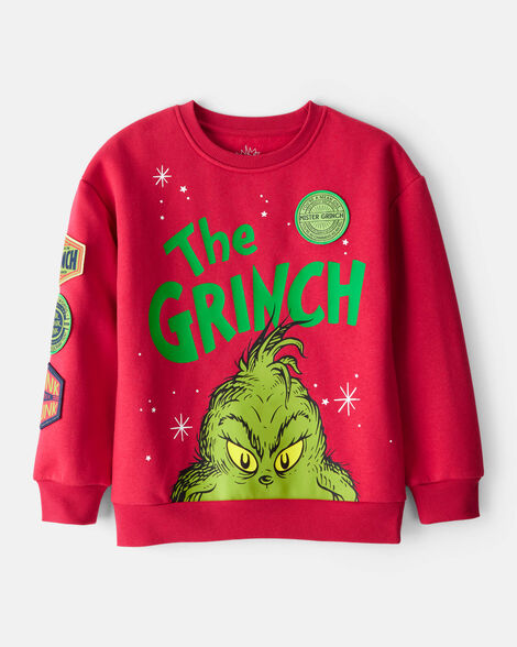 boys christmas dr. seuss™ the grinch pullover sweatshirt - red