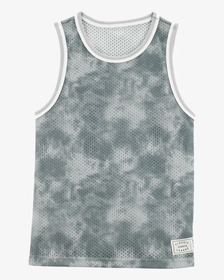 Product image 1 of Kid Active Tie Dye Mesh Tank - Grey