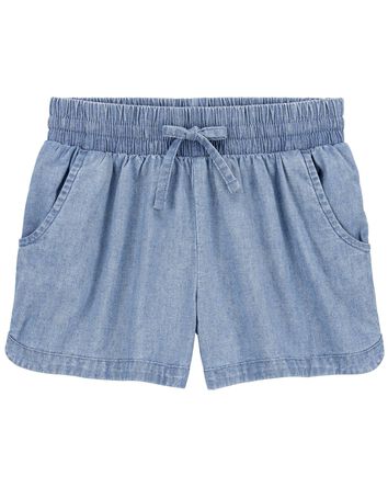 Kid Chambray Pull-On Sun Shorts