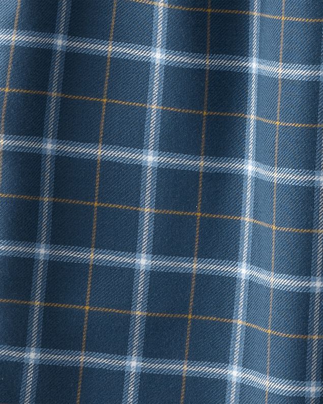 Product image 2 of Kid 2-Piece Plaid Loose Fit Coat-Style Pajamas - Navy