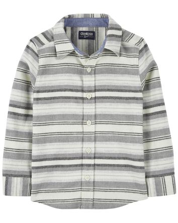 Toddler Cozy Flannel Button-Front Shirt
