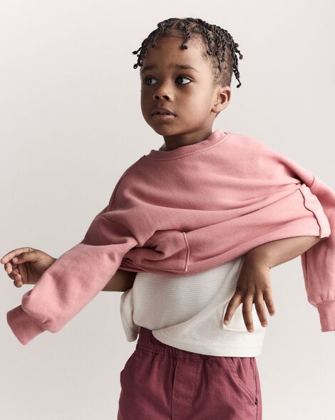Toddler Otter Sweatshirt™ with Pockets - Burgundy