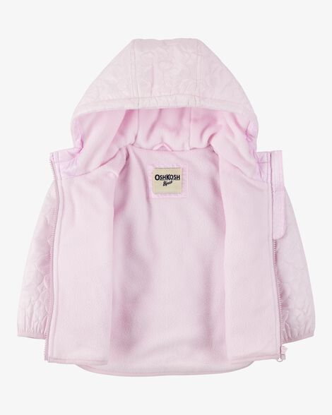  Product image 2 of Baby Floral Quilted Midweight Jacket - Pink