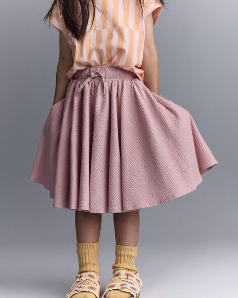 Toddler Girl Avenue Twirl™ Midi Skirt - Light Pink