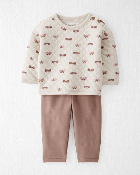 Product image 1 of Baby 2-Piece Organic Cotton Butterfly Top and Pant Set