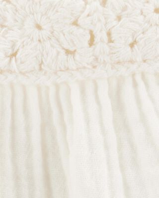Product image 2 of Baby Gauze Eyelet Tank - Ivory
