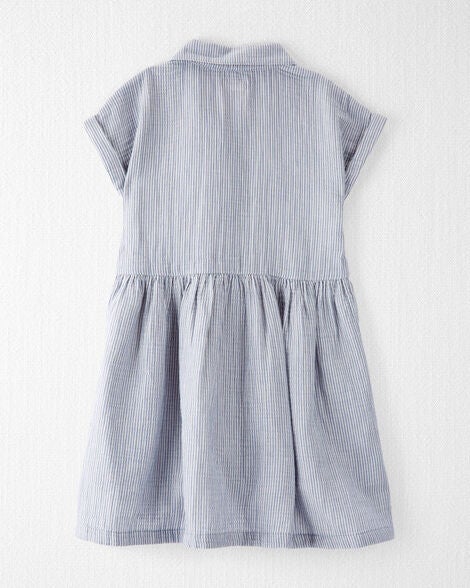  Product image 2 of Kid Organic Cotton Gauze Striped Dress