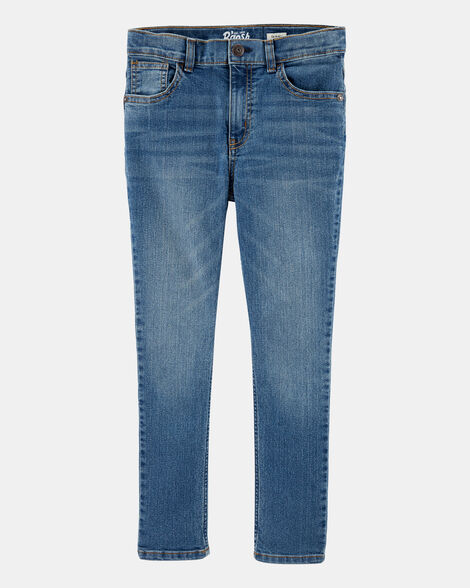 Boys Medium Blue Wash Skinny-Leg Jeans