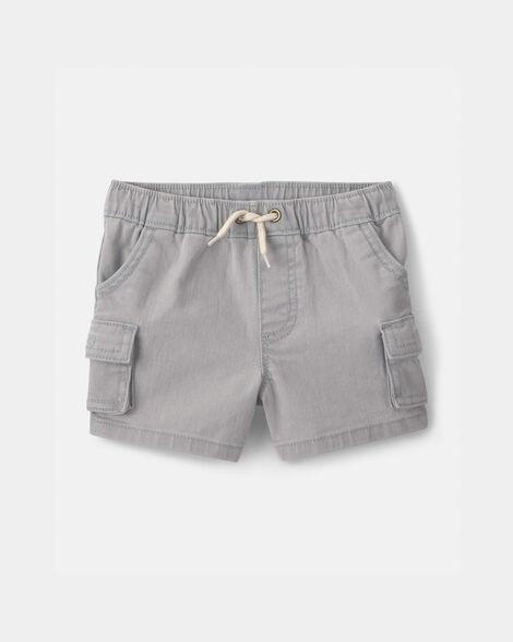 Baby Boy Cargo Pocket Shorts - Grey