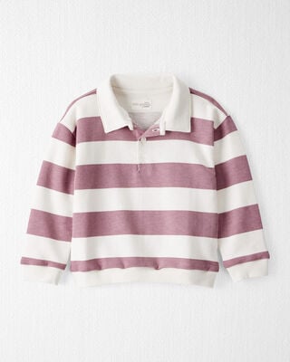 Toddler Recycled Sherpa Jacket in Apple Print