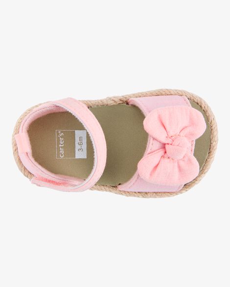  Product image 4 of Baby Bow Espadrille Sandals - Pink