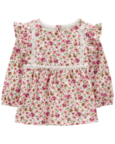 Product image 1 of Baby Floral Print Ruffle Top